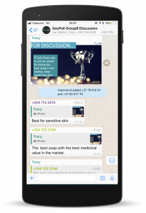 geopoll research modes: WhatsApp MROCS