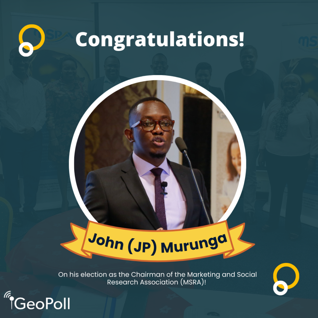 GeoPoll congratulates John Paul Murunga on his appointment as the new MSRA Chairperson