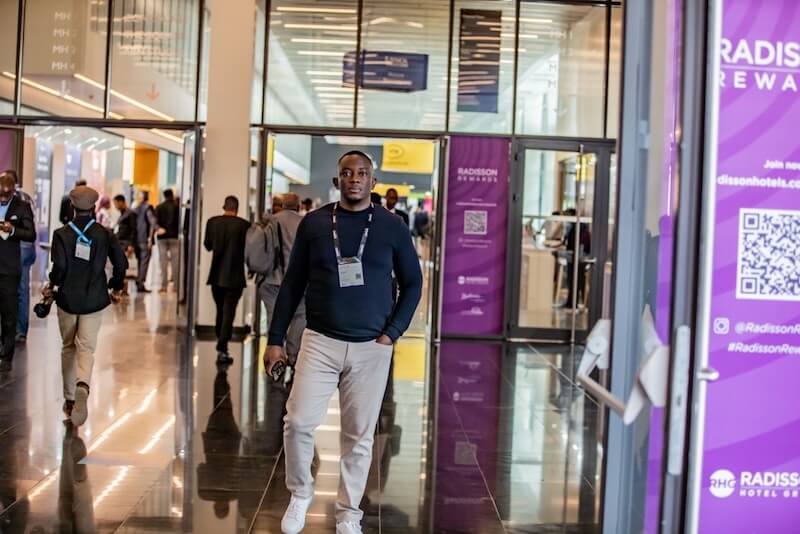 GeoPoll's JP at MWC Kigali